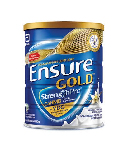• Ensure Gold Vanilla 400g Nutrition Powder • Ensure Gold Vanilla 800g Nutrition Powder • Ensure Gold Wheat 400g Nutrition Powder • Ensure Gold Wheat 800g Nutrition Powder • Ensure Gold Coffee 400g Nutrition Powder • Ensure Gold Coffee 800g Nutrition Powder